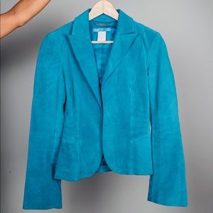 MARCIANO blue suede jacket